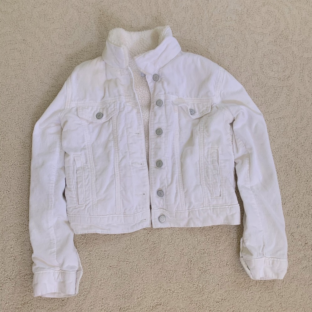 Old Navy Girls Denim Jacket with Fleece Interior